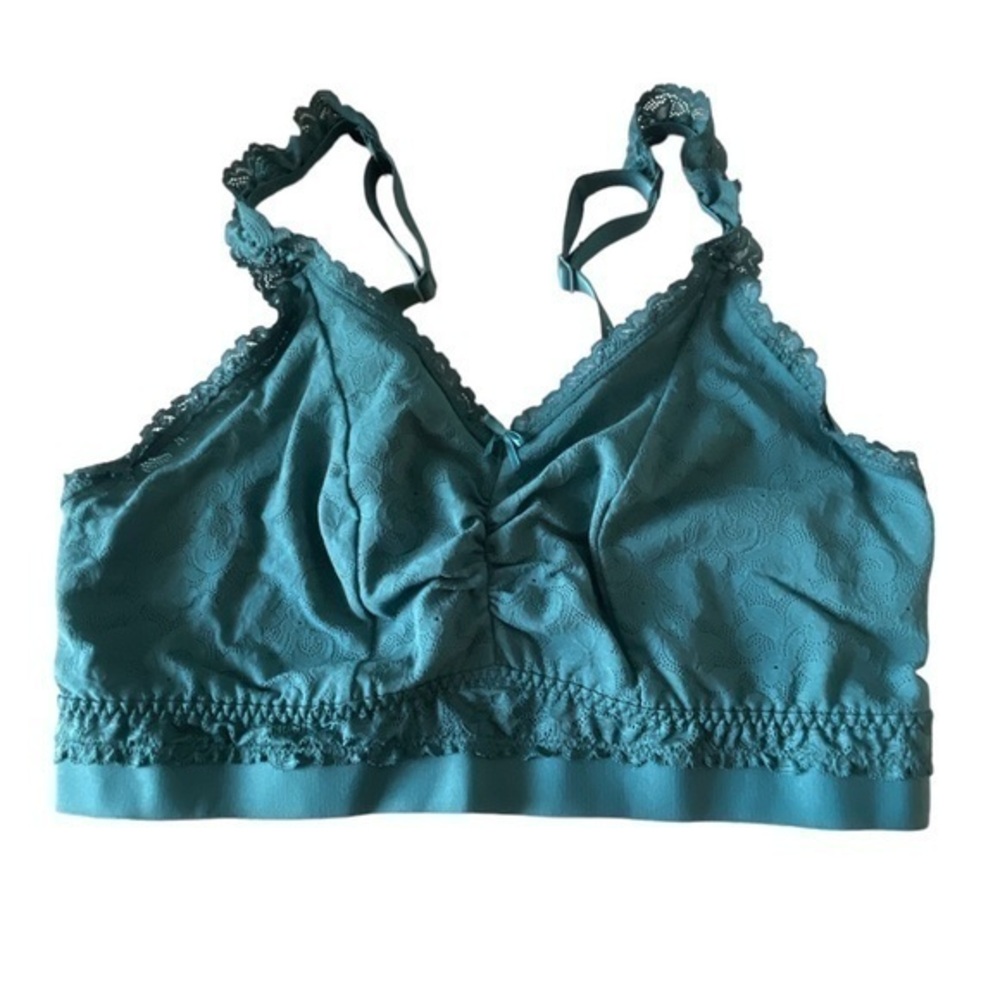 Plus Size Cacique Teal Bralette EUC Size 14/16 EUC #7259